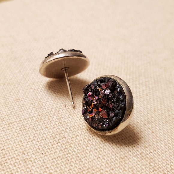 Goldeen Faux-Druzy Stud Earrings - Picture 5 of 5